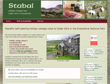 Tablet Screenshot of cottage-cader-idris.co.uk